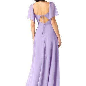 Azazie Lavender Backless Dress